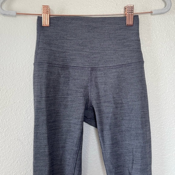Lululemon Align SHR Nulu Gray High Rise Crop Leggings 2 $98 - Picture 4 of 10
